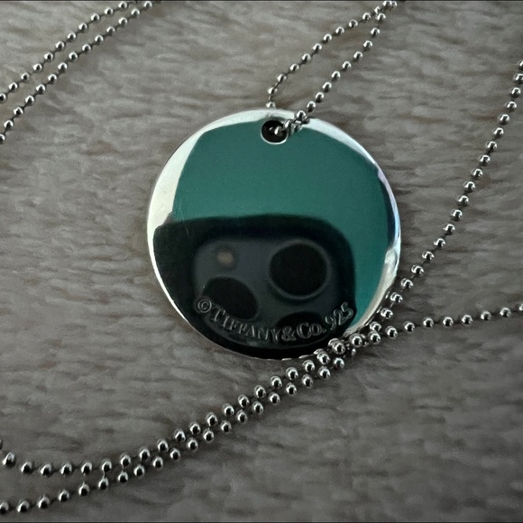 N disc charm on 18in mini bead chain - Picture 7 of 8